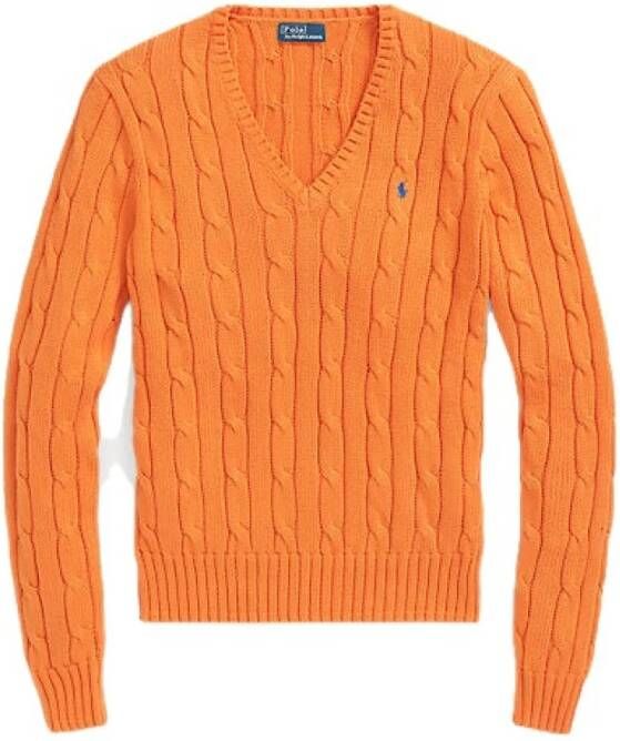 Polo Ralph Lauren V-neck Knitwear Oranje Dames