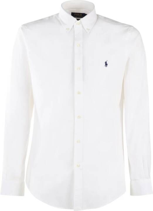 Polo Ralph Lauren Witte Stretch-Katoenen Overhemd met Polo Pony Motief White Heren - Foto 15