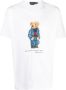 Polo Ralph Lauren Witte Ribgebreide T-shirts en Polos met Polo Bear Grafisch White Heren - Thumbnail 4