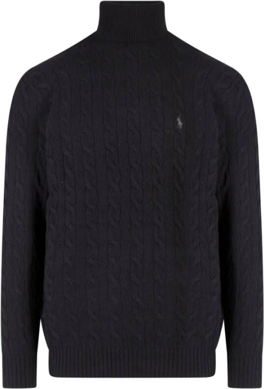Polo Ralph Lauren Wollen kasjmier trui met logo Zwart Heren