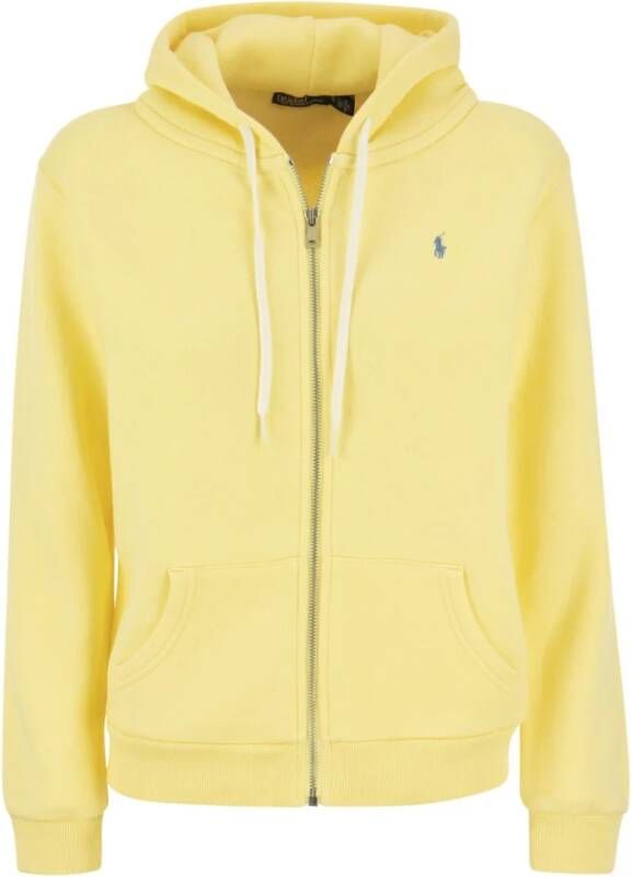 Polo Ralph Lauren Zip-through Hoodie voor vrouwen Yellow Dames