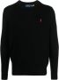 Polo Ralph Lauren Zwarte Crewneck Sweaters met Handtekening Pony Zwart Heren - Thumbnail 2
