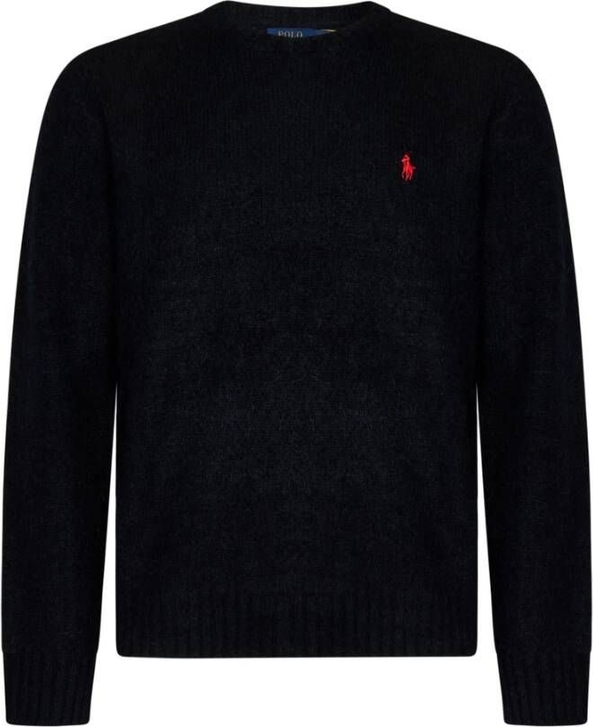 Polo Ralph Lauren Zwarte Sweaters met Pony Borduursel Zwart Heren