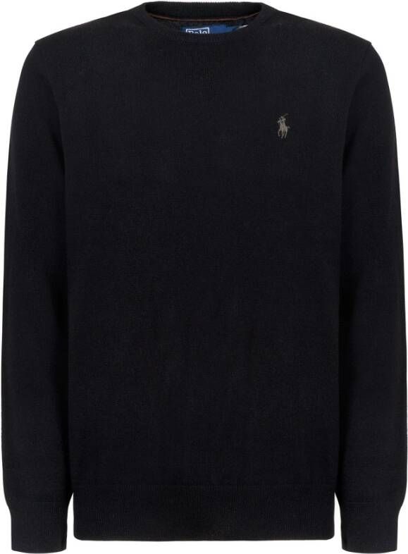 Polo Ralph Lauren Zwarte Sweaters LS CN Pp-Lange Mouwen-Pullover Zwart Heren