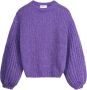 Pom Amsterdam Paarse Trui met Elastische Manchetten Purple Dames - Thumbnail 1