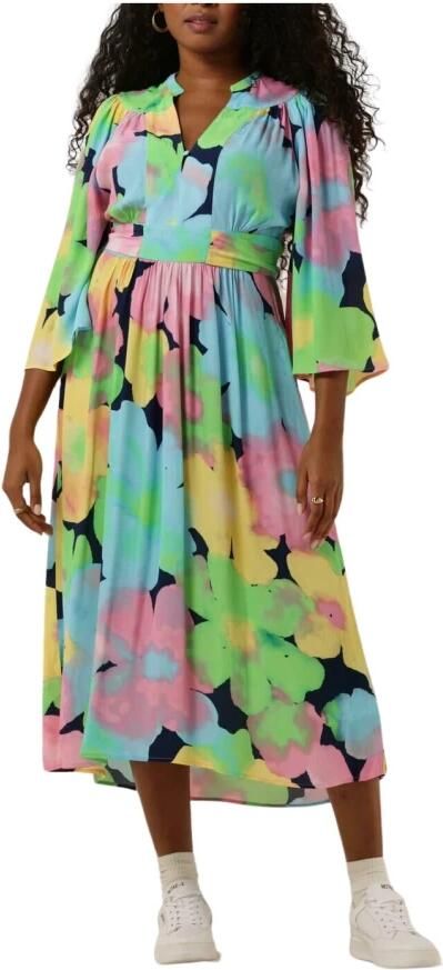 Pom Amsterdam Cherry Blossom Maxi Jurk Multicolor Dames - Foto 3