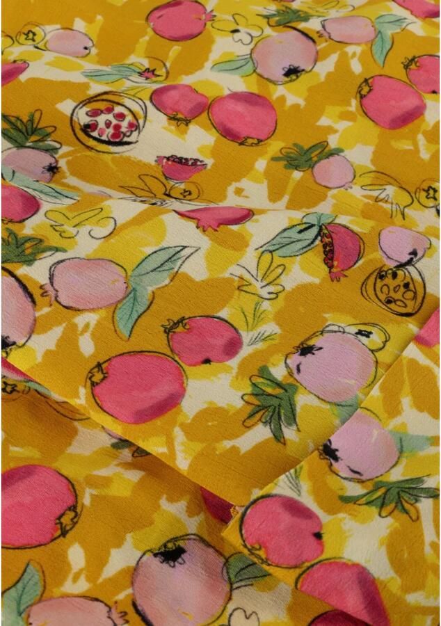 Pom Amsterdam Gele Midi Jurk 7307 Multicolor Dames