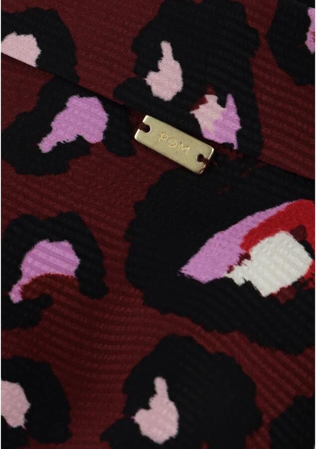 POM Amsterdam blousejurk DRESS Leopard Red met dierenprint rood - Foto 2
