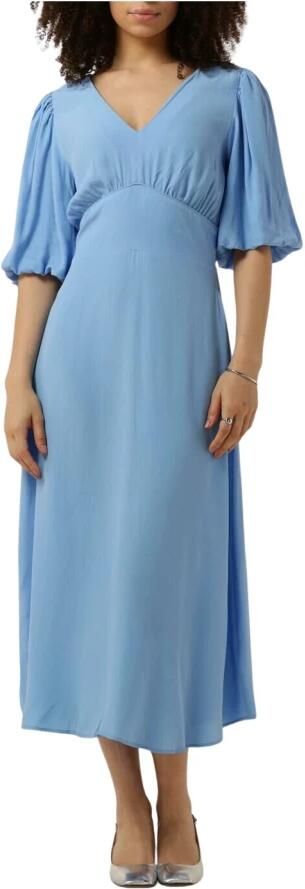 POM AMSTERDAM Dames Jurken Mediterranean Blue Dress Blauw - Foto 3