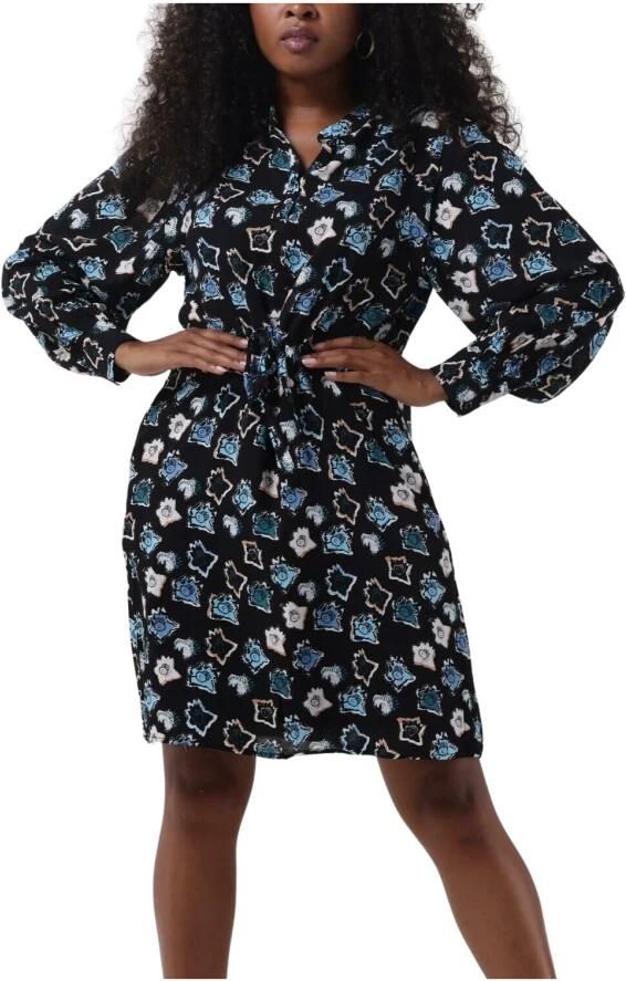 Pom Amsterdam Zwarte Mini Jurk 6947 Multicolor Dames - Foto 6