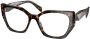 Prada Bruin Havana Optisch Montuur Stijlvol en veelzijdig Brown Dames - Thumbnail 1