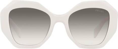 Prada 16Ws 142130 Geometrische zonnebril voor dames White Dames