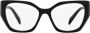 Prada Stijlvolle Pr18Wv-S-Ab1O1 Bril voor Vrouwen Black Unisex - Thumbnail 1