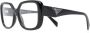 Prada Stijlvolle Zwarte Brillenmontuur Model PR 10Zv Black Unisex - Thumbnail 1
