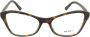 Prada Elegante Vlinder-vormige Bril Bruin Dames - Thumbnail 1