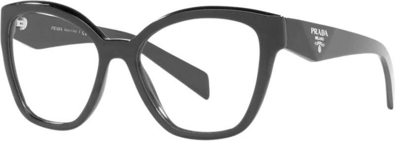 Prada Gedurfde Zwarte Oversized Cat Eye Frame Zwart Dames