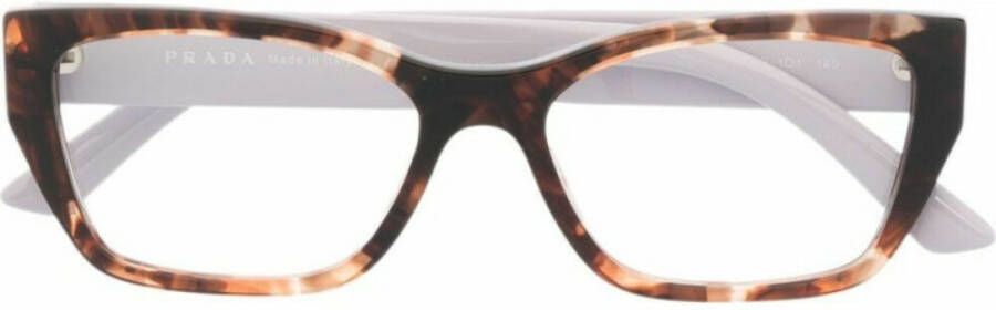Prada Stijlvolle zonnebril met uniek ontwerp Brown Unisex