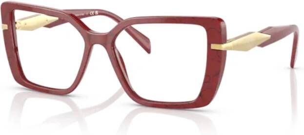 Prada PR 03Zv 15D1O1 Optical Frame Rood Dames
