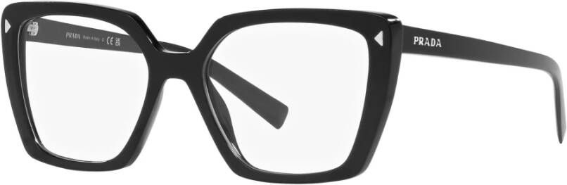 Prada Verhoog je stijl met deze vierkante zonnebril voor vrouwen Zwart Dames