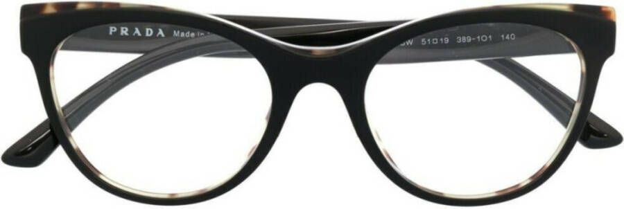 Prada Zwarte Ss23 Dames Optische Brillen Black Dames