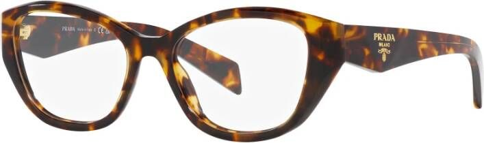 Prada Verhoog je uitstraling met stijlvolle cat-eye brillen Bruin Dames