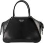 Prada Satchels Small Logo Handle Bag Leather in black - Thumbnail 2