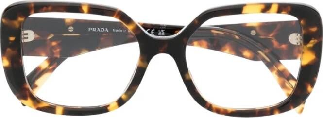 Prada Stijlvolle Brilmonturen voor Vrouwen Brown Dames
