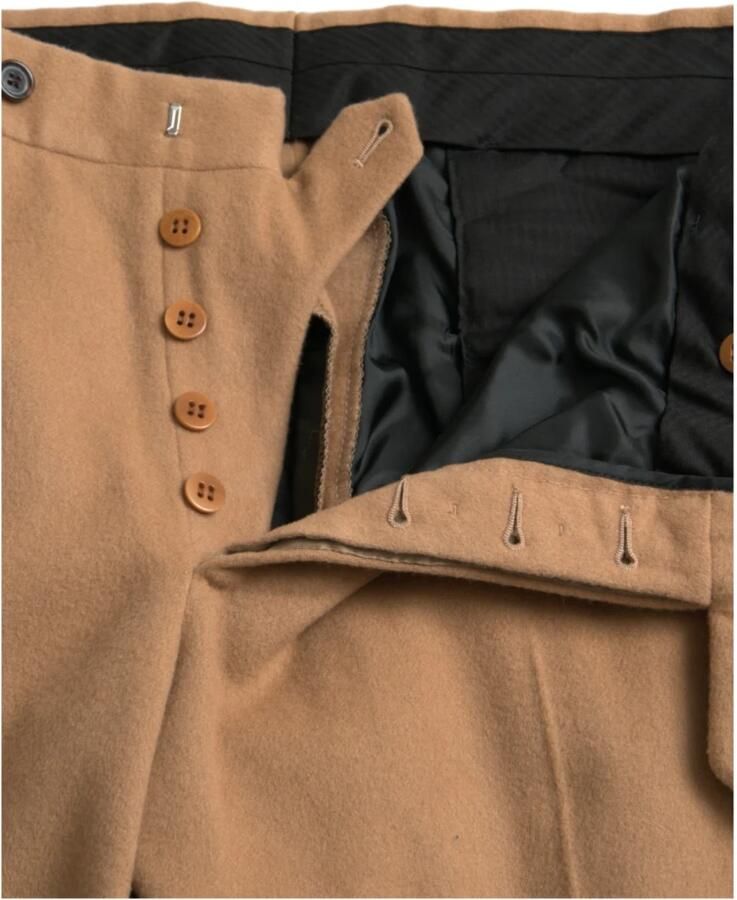 Prada Beige Kasjmier Heren Pantalons Beige Heren