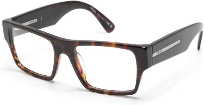 Prada Stijlvolle Zwarte Leren Schoudertas Brown Unisex
