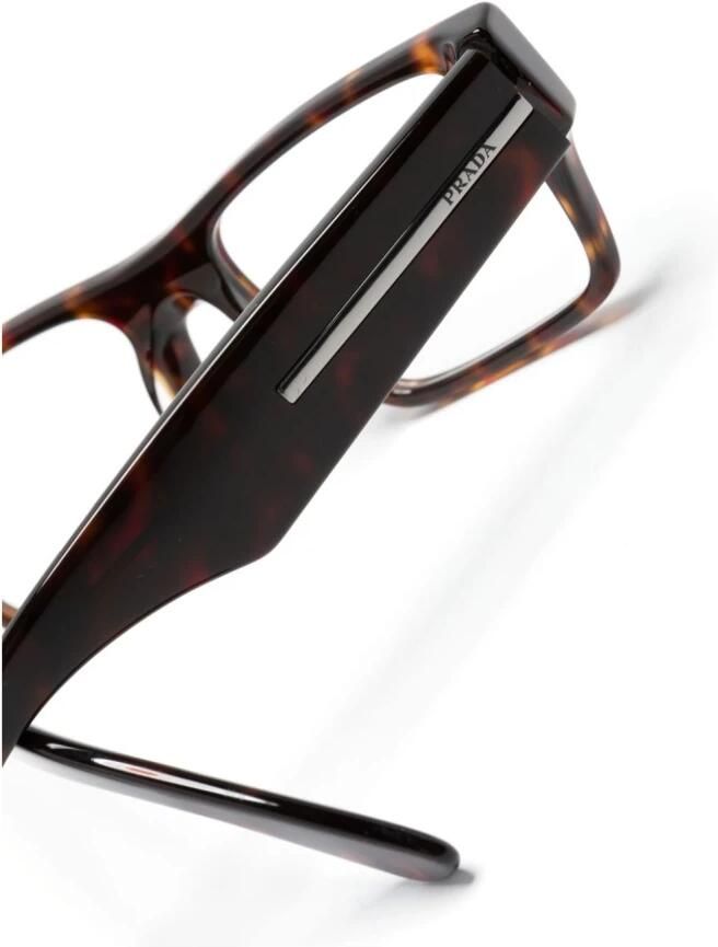 Prada Stijlvolle Zwarte Leren Schoudertas Brown Unisex - Foto 2