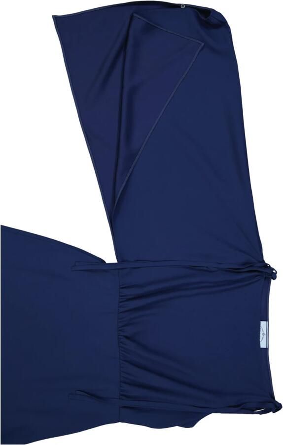 Prada Flared One Sleeve Midi Jurk Blauw Dames - Foto 3