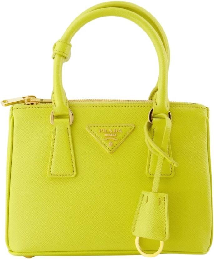 Prada Gele Saffiano Galleria Tas Yellow Dames - Foto 2