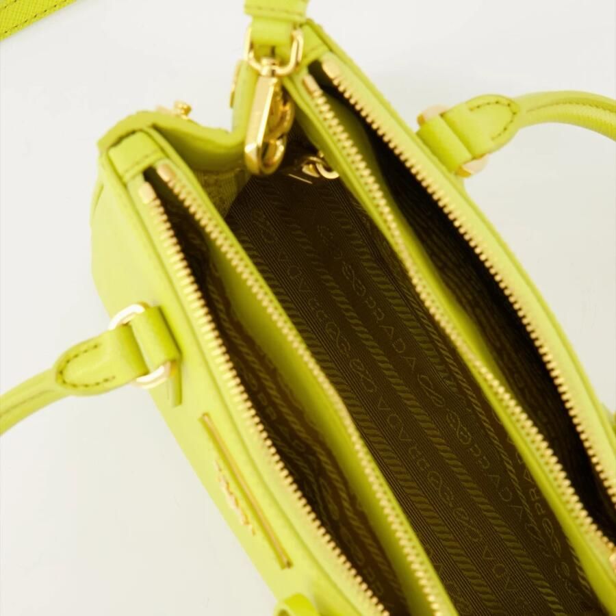 Prada Gele Saffiano Galleria Tas Yellow Dames - Foto 3