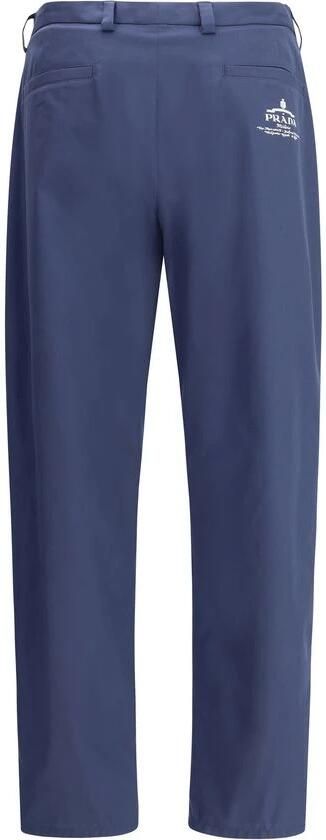 Prada Klassieke haak- en ritssluiting broek Blue Heren - Foto 2