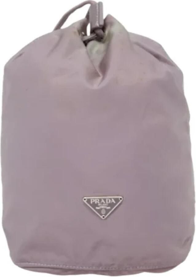 Prada Vintage Pre-owned Fabric prada-bags Purple Dames
