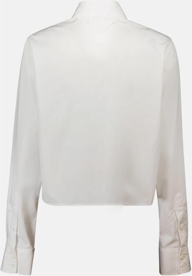 Prada Witte Geborduurde Overhemd Lente-Zomer 2025 White Dames - Foto 2