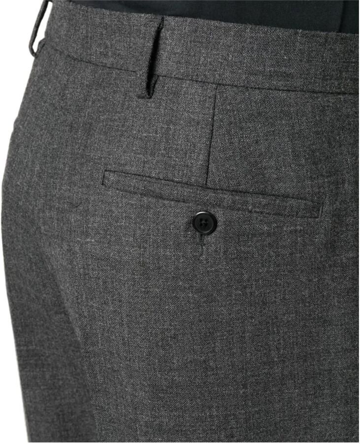 Prada Geruite wollen broek met sluiting Gray Heren - Foto 2