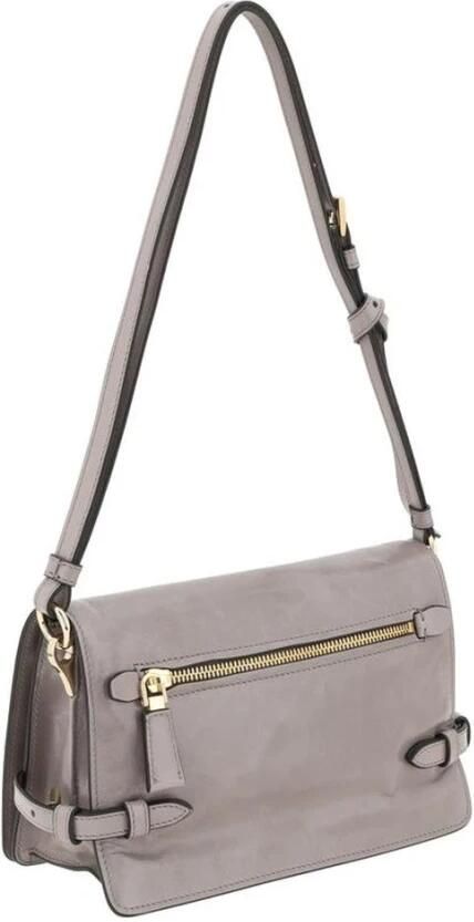 Prada Schoudertas Leren schoudertas met verstelbare riem en dubbele binnenvakken - Foto 2