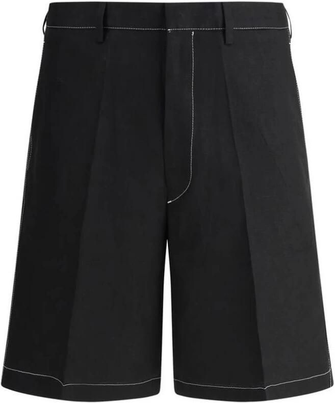 Prada Zomer Linnen Shorts Stijlvolle Mode Black Heren - Foto 2