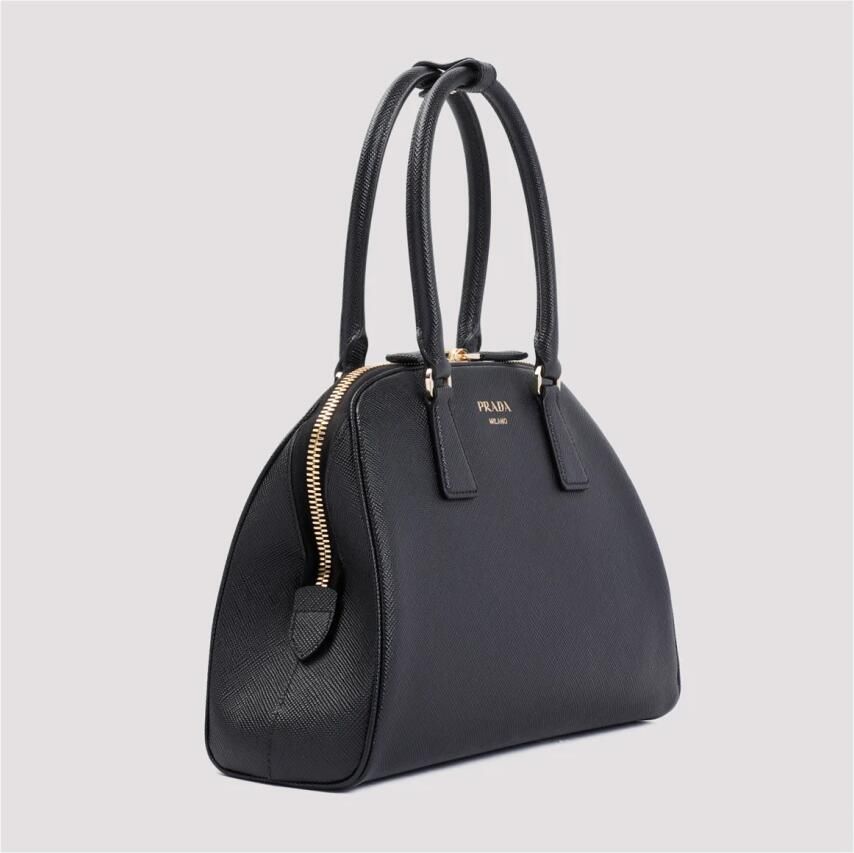 Prada Zwarte Shopper Tas Elegante Klassieke Stijl Black Dames - Foto 2