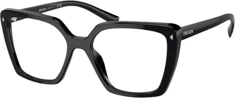 Prada Verhoog je stijl met deze vierkante zonnebril voor vrouwen Black Dames