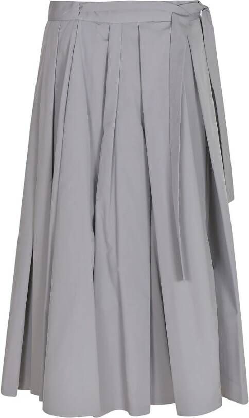 Prada Verrijk je garderobe met deze prachtige grijze midi-rok Grijs Dames