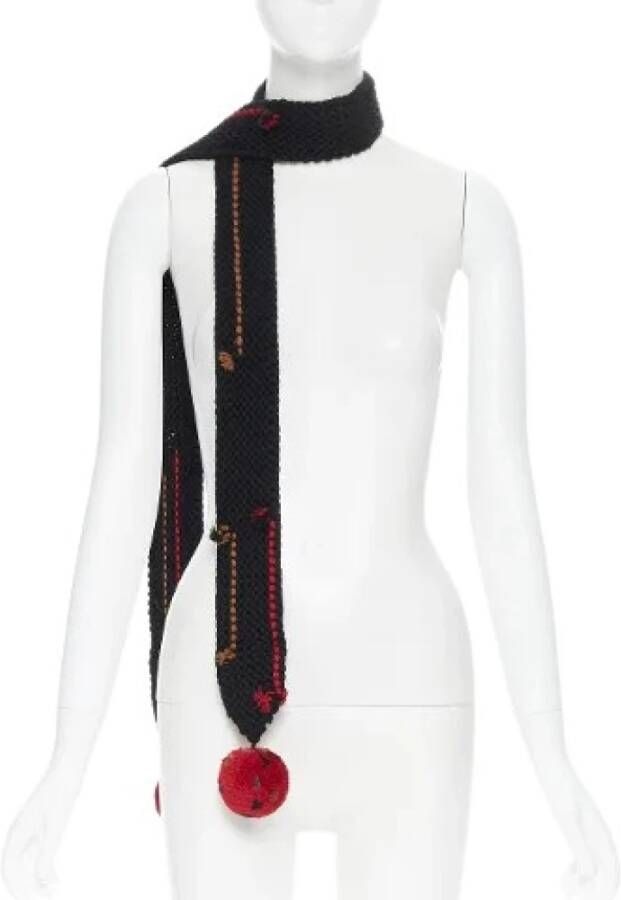 Prada Vintage Gebruikte sjaal Zwart Dames