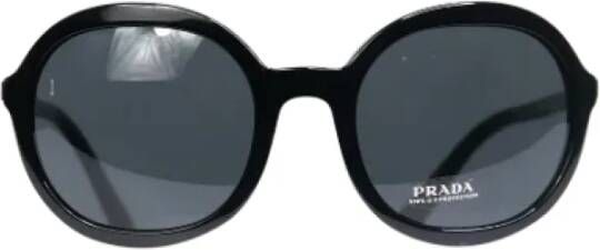Prada Vintage Pre-owned Acetate sunglasses Zwart Dames