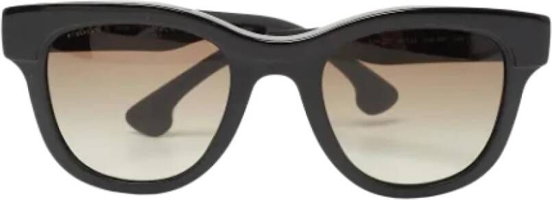 Prada Vintage Pre-owned Acetate sunglasses Zwart Dames