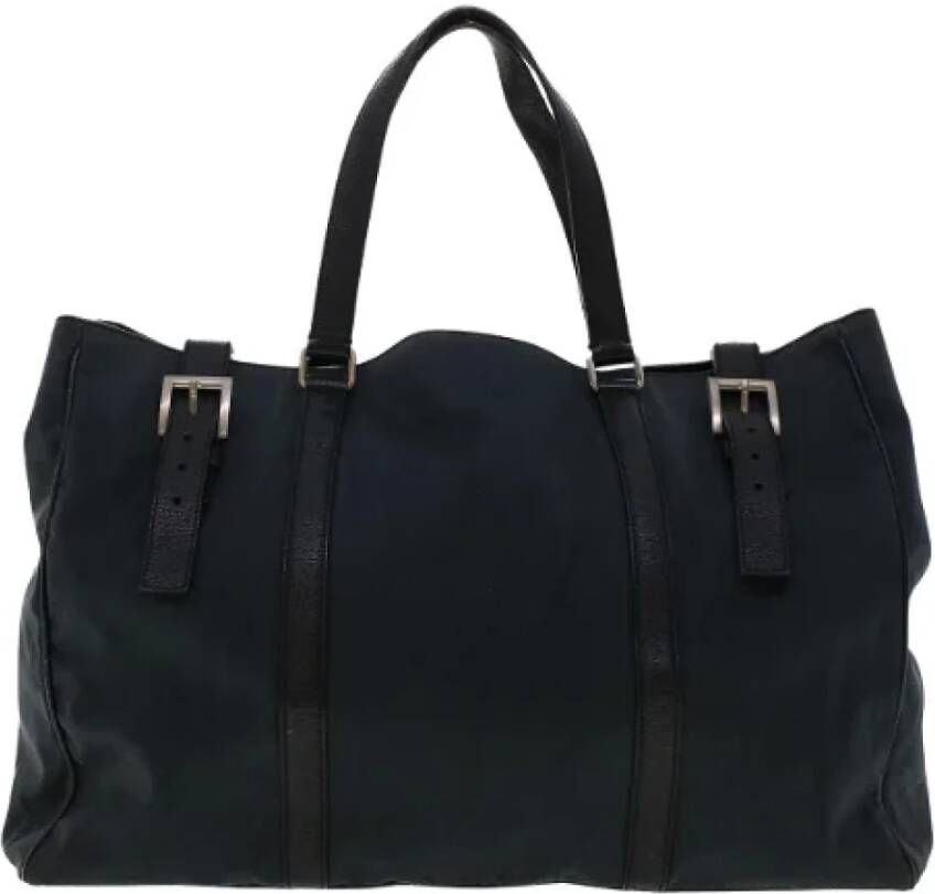 Prada Vintage Pre-owned Canvas totes Zwart Dames