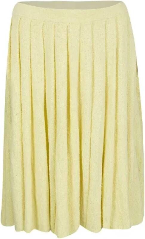 Prada Vintage Pre-owned Cotton bottoms Yellow Dames