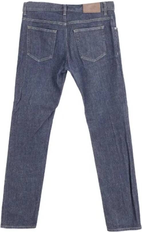Prada Vintage Pre-owned Cotton jeans Blauw Dames