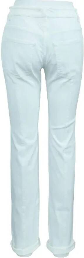 Prada Vintage Pre-owned Cotton jeans White Dames