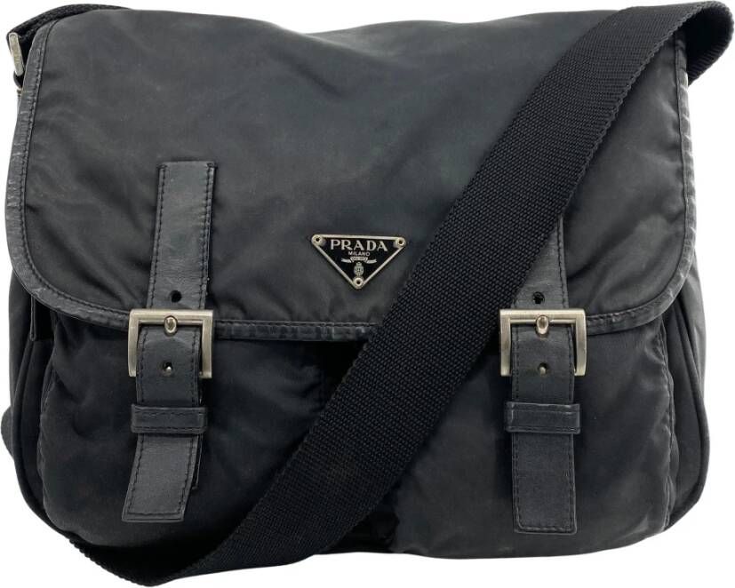 Prada Vintage Pre-owned Cross Body Bags Zwart Dames